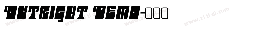 Outright Demo字体转换